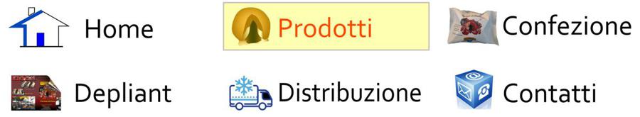menu bianco prodotti